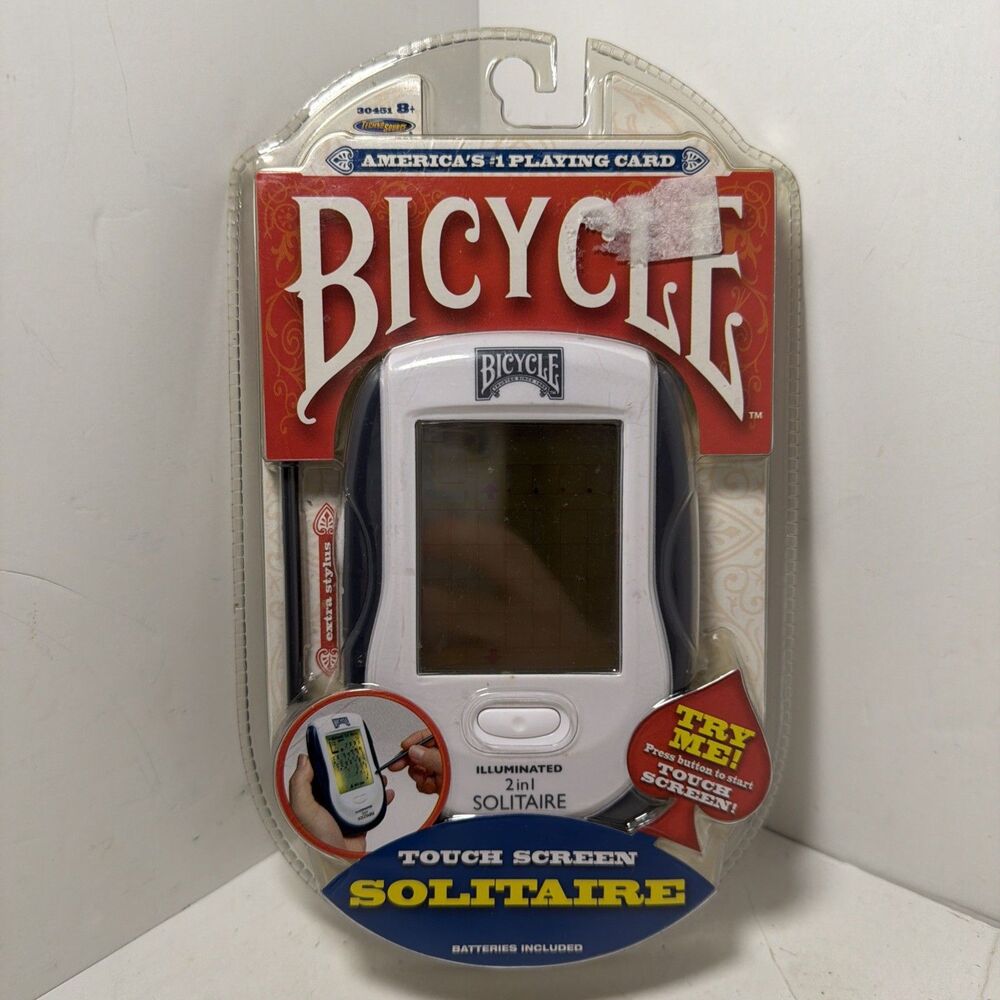 Bicycle Illuminated Touch Screen 2 in 1 Solitaire Electronic Game Sealed